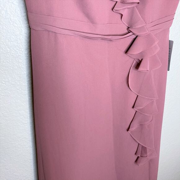 Marchesa Notte Bridesmaids NWT Ruffle Trim Gown 8 - Picture 5 of 11